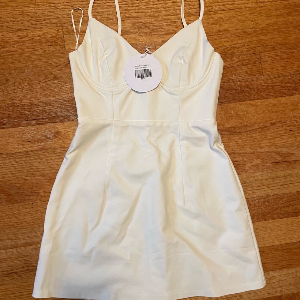 Princess Polly - Novella Mini Dress, White